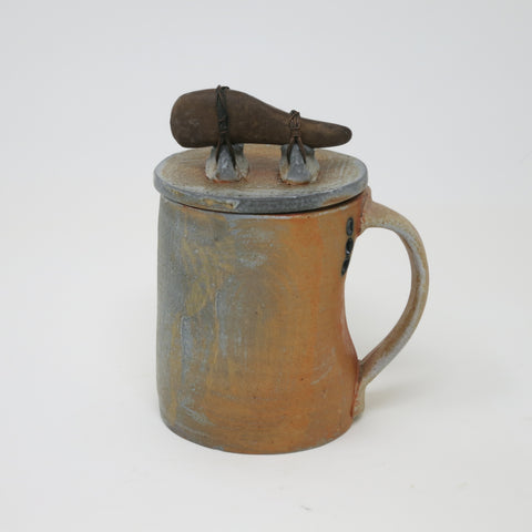 Lidded Mug (Stone Handled)