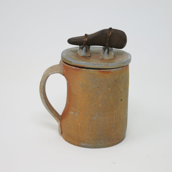 Lidded Mug (Stone Handled)