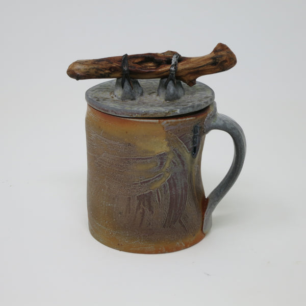 Lidded Mug (Wood Handled)