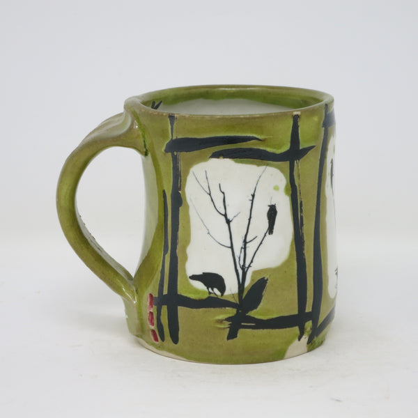 Chartreuse Raven Mug